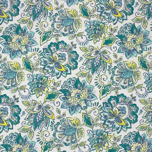 Better Homes & Gardens 100% Cotton Jacobean Teal, 2 Yard Precut Fabric