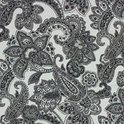 Better Homes & Gardens 100% Cotton Paisley Jacobean Grey, 2 Yard Precut Fabric