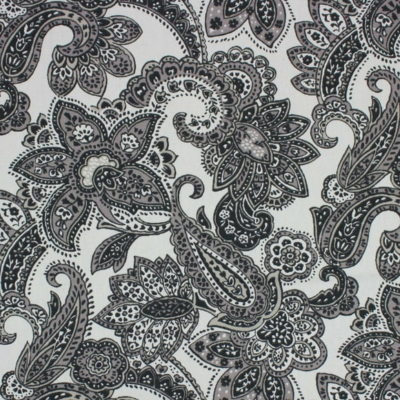 Better Homes & Gardens 100% Cotton Paisley Jacobean Grey, 2 Yard Precut Fabric
