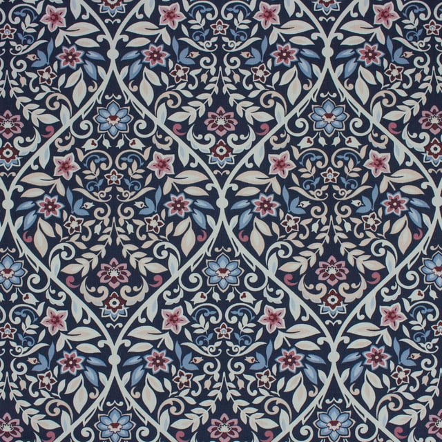 Better Homes & Gardens 100% Cotton Paisley Ogee Blue, 2 Yard Precut Fabric