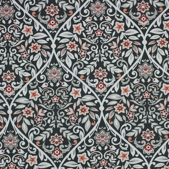 Better Homes & Gardens 100% Cotton Paisley Ogee Grey, 2 Yard Precut Fabric