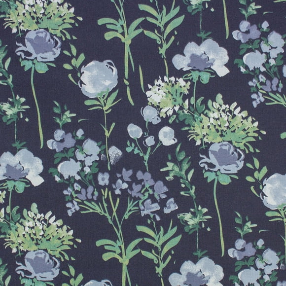 Better Homes & Gardens 100% Cotton Tranquil Floral Blue, 2 Yard Precut Fabric