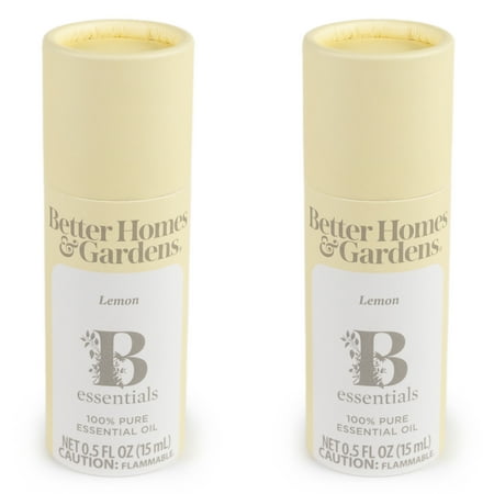 Better Homes & Gardens 100% Pure Essential Oil: Lemon, 15mL, 2-Pack