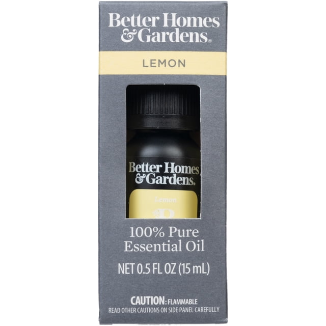 Better Homes & Gardens 100 Pure Essential Oil Lemon, 15mL