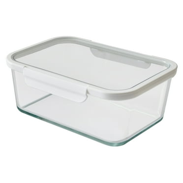 Better Homes & Gardens 10Cup Rectangle Glass Food Storage Container with Tritan Lid. Set of 1, 2 Pieces