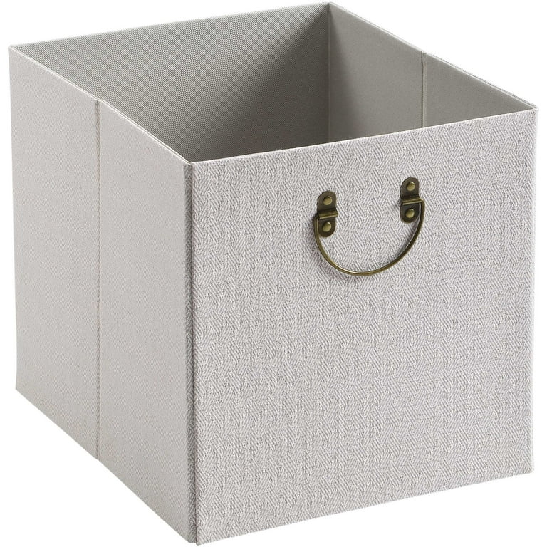 11 Fabric Cube Storage Bin Cream - Room Essentials™