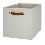 Better Homes & Gardens 12.75" Linen Cube Storage Bin, Vanilla