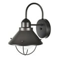 thumbnail image 1 of Better Homes & Gardens 12" Farmhouse Bronze Outdoor Wall Light, Metal Fixture Opal Glass Shade, 1 of 12