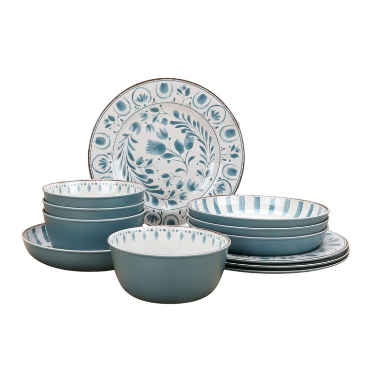 Better Homes & Gardens 12-Piece Bamboo Melamine Dinnerware Set