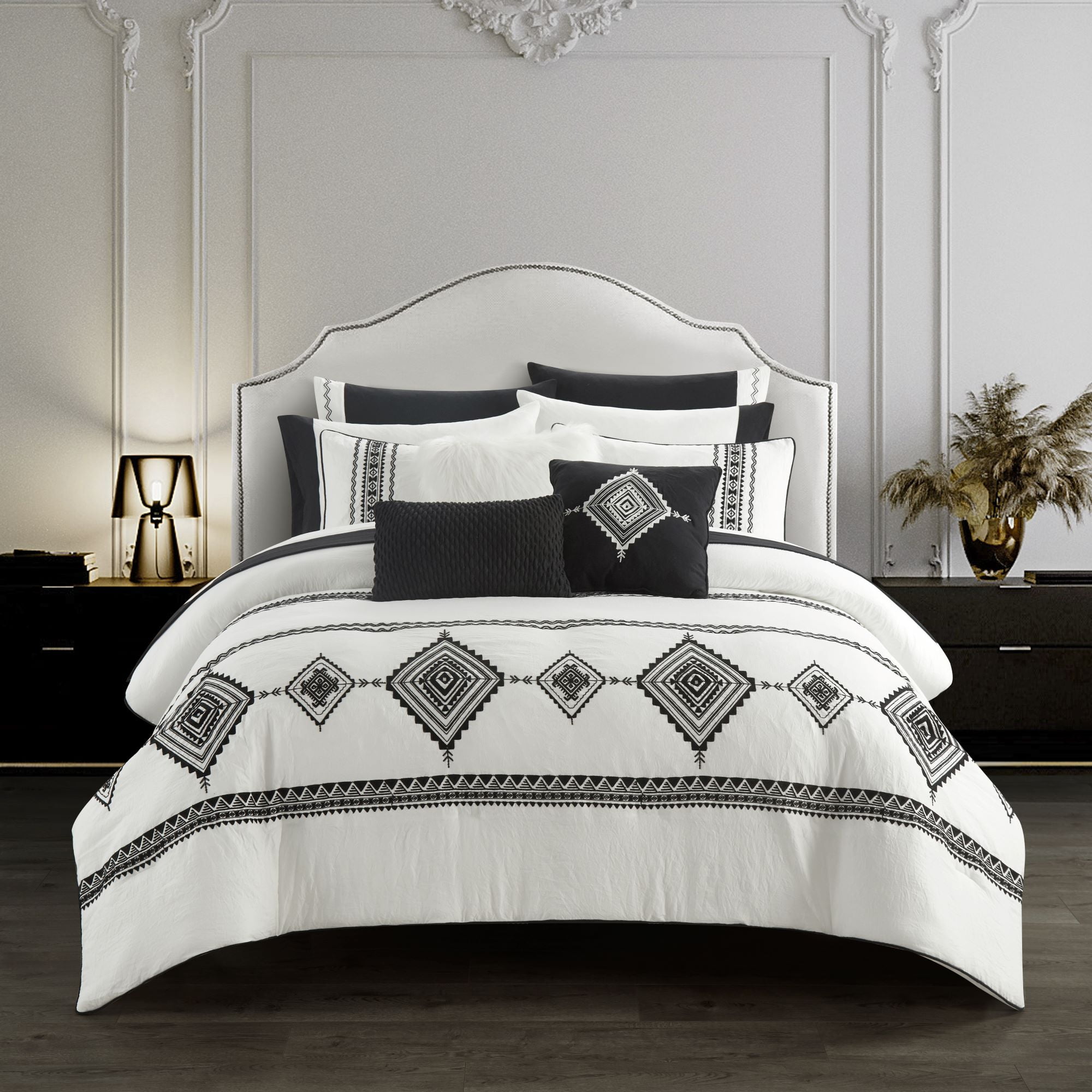Better Homes & Gardens 12-Piece Black and White Summit Bed in a Bag ...