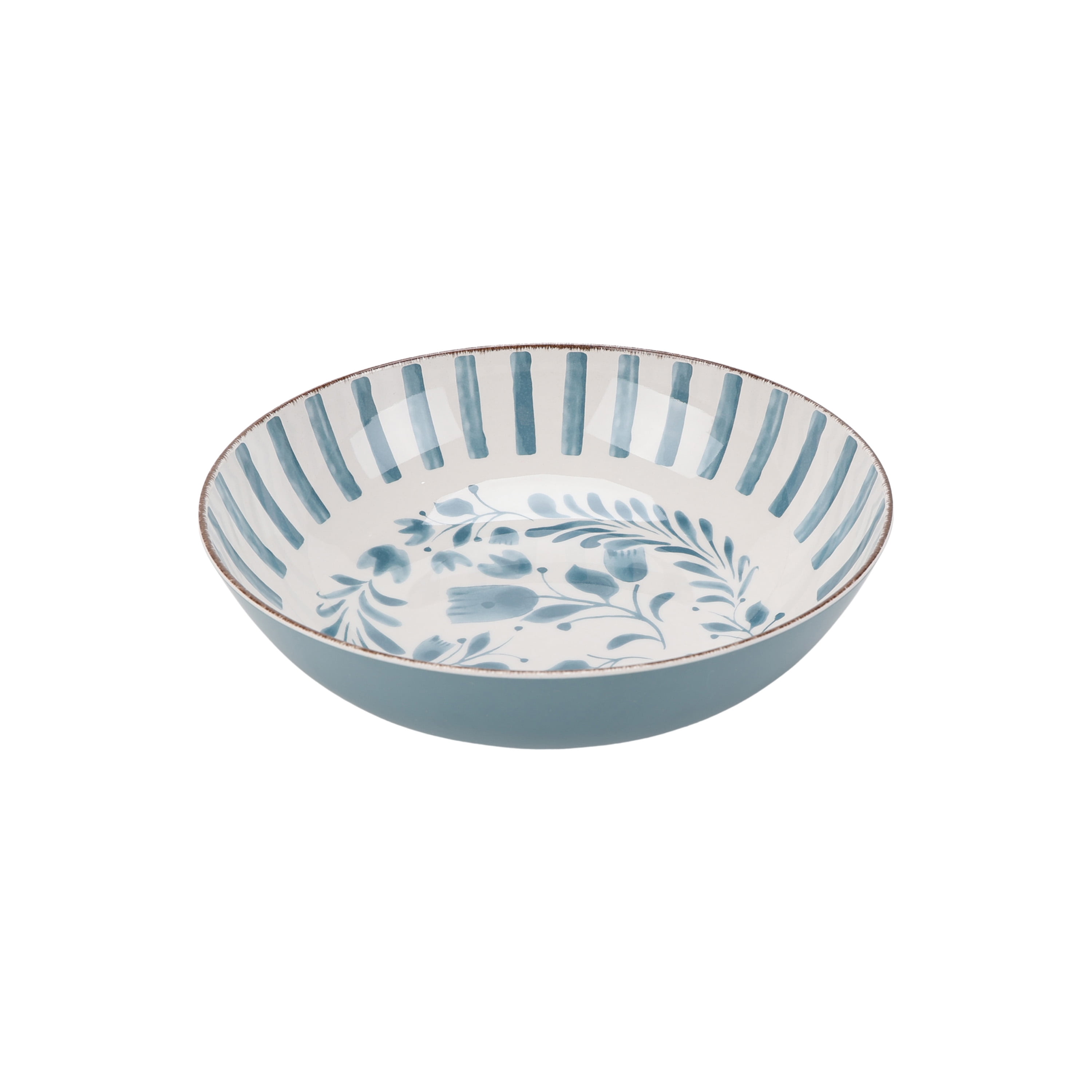 Better Homes & Gardens 12-inch Bamboo Melamine Serve Bowl, Blue - Walmart.com
