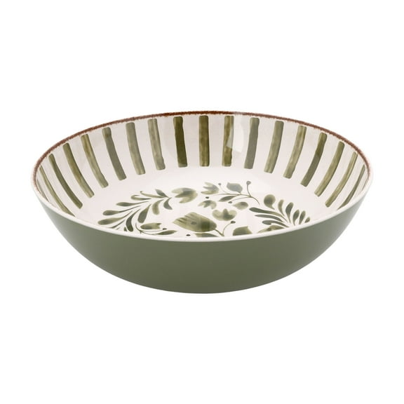 Better Homes & Gardens 12-inch Bamboo Melamine Serve Bowl, Green