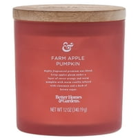 Deals on Better Homes & Gardens 12oz Farm Apple Pumpkin Scented Frosted Jar Candle