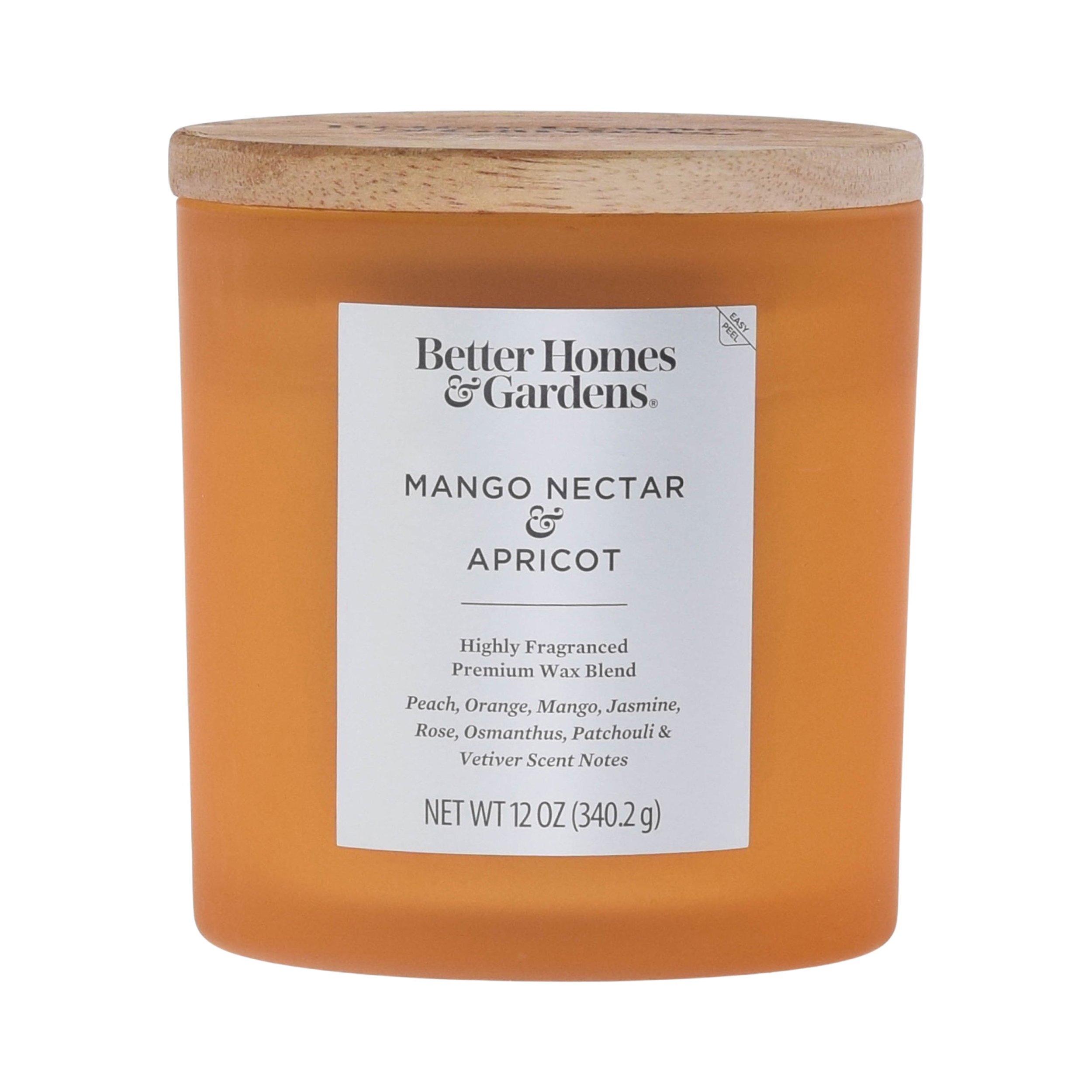 Better Homes & Gardens 12oz Mango Nectar & Apricot Scented 2-Wick Frosted Jar Candle - image 1 of 5