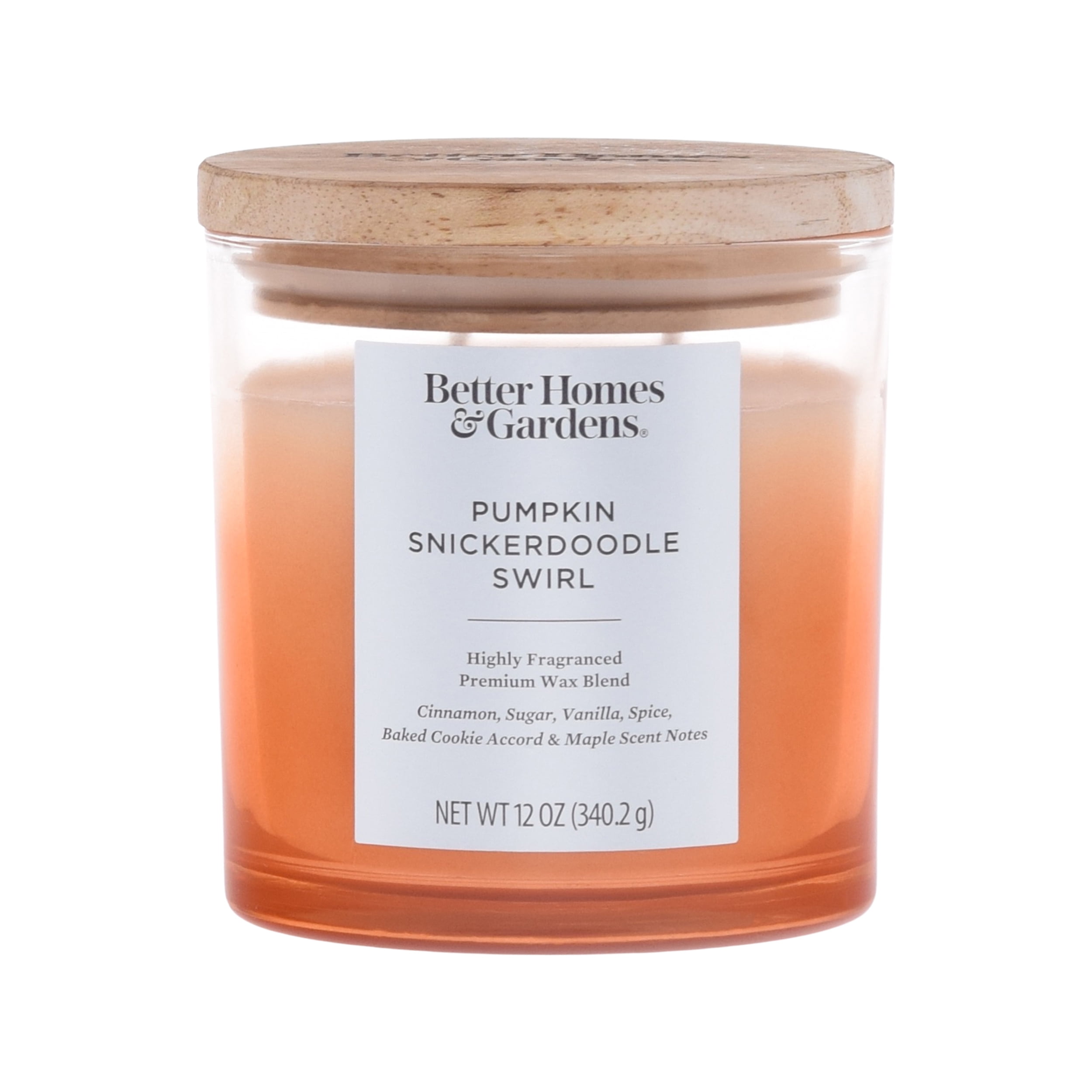Better Homes & Gardens 12oz Pumpkin Snickerdoodle Swirl Scented Ombre 2