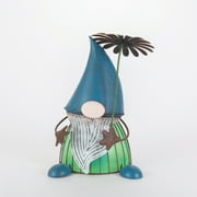 Better Homes & Gardens 13.39"L x 5.12"W x 14"H Solar Metal Sitting Gnome
