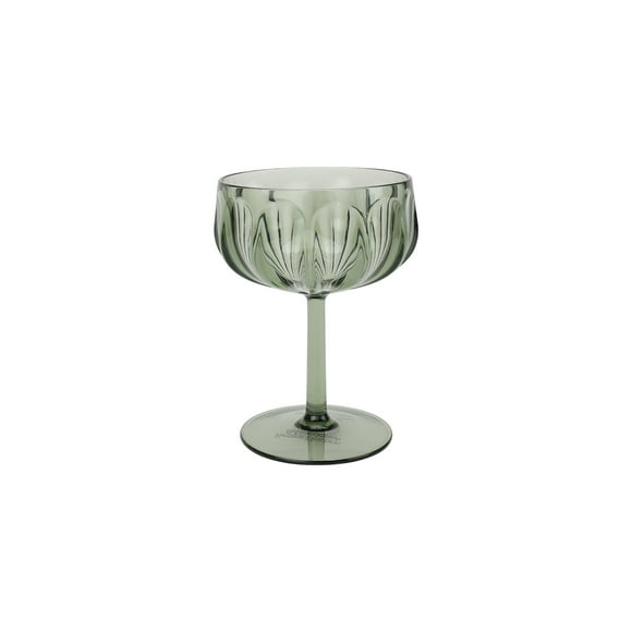 Better Homes & Gardens 13-Ounce Tritan Plastic Coupe Glass, Green
