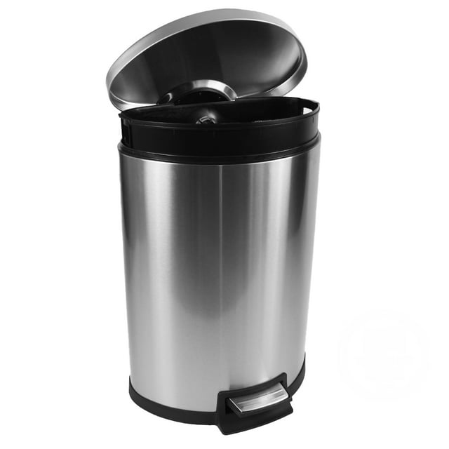 Better Homes & Gardens 14.5-Gallon Stainless Steel Garbage Can ...