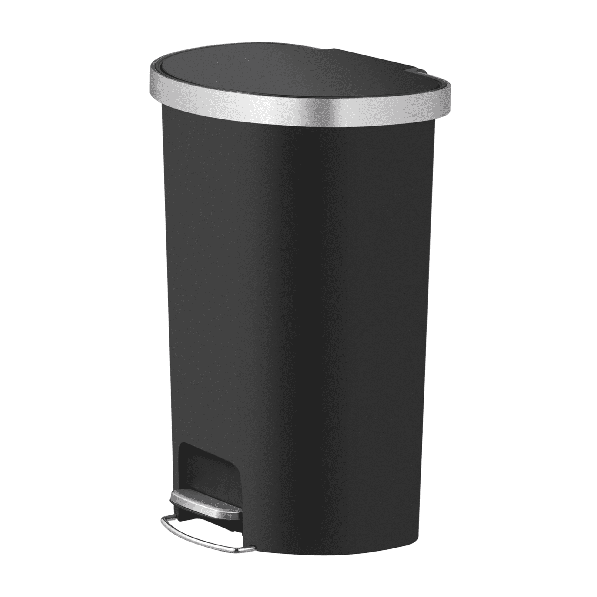 14 Gal Step-On Indoor Trash Can, Black 14 Gal Step-On Indoor Trash Can, Black