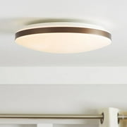 Better Homes & Gardens 14" Bronze Integrated LED Flush Mount Ceiling Light with Night Light and 5 Adjustable Color Options