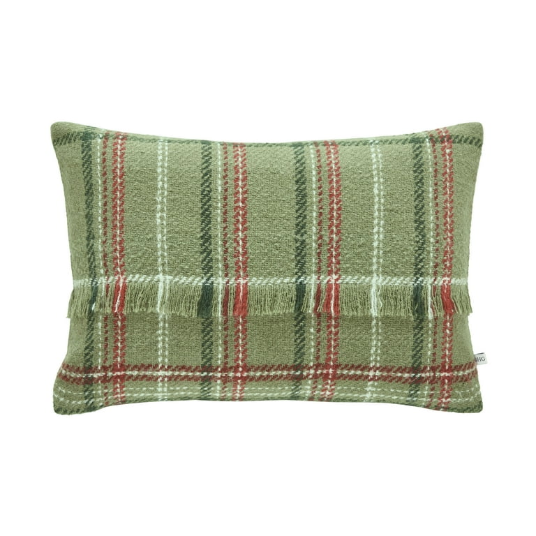 Green plaid pillows new arrivals