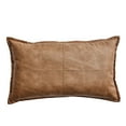 thumbnail image 1 of Better Homes & Gardens 14" x 24" Beige Vegan Leather Decorative Pillow, 1 of 8