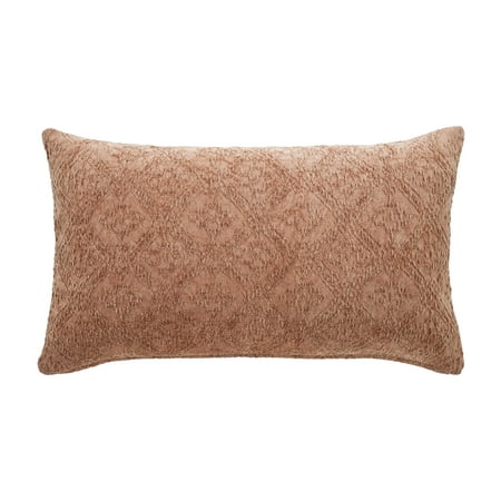 Better Homes & Gardens 14 in x 24 in Terracotta Crafted Geo Cotton Decorative Pillow