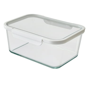 Better Homes & Gardens 14Cup Rectangle Glass Food Storage Container with Tritan Lid. Set of 1, 2 Pieces