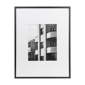 Better Homes & Gardens BHG Gallery Picture Frame, Black, 14 x 18, Matted to 8 x 10