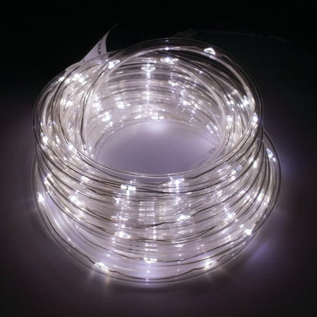 Better Homes & Gardens 16FT Cool White Solar Rope Light for Indoor and Outdoor Use