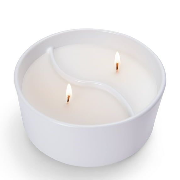 Better Homes & Gardens 16oz Sea Salt & Vanilla Duo Scented Ceramic Dish Candle