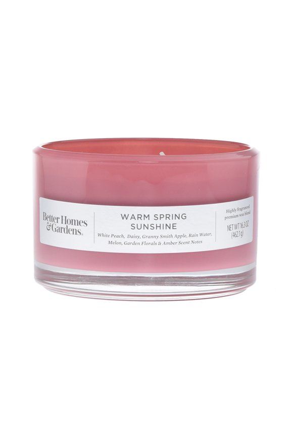 16oz Warm Spring Sunshine Scented 3-Wick Dish Candle