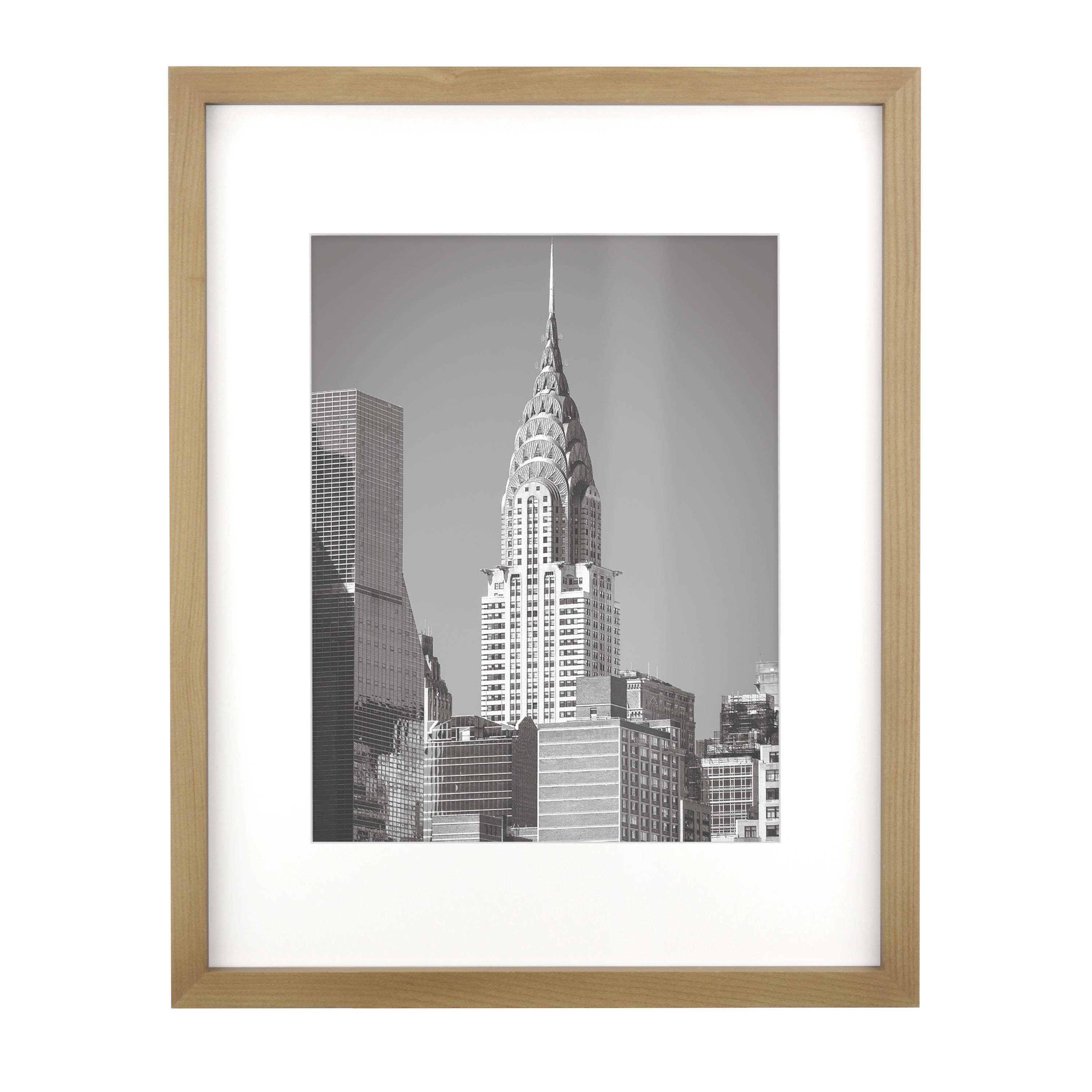 DesignOvation Kieva Solid Wood Picture Frames, Distressed Gray 11x14