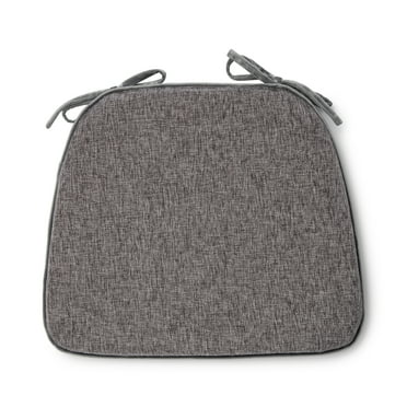 Better Homes & Gardens 17.5” x 14.75" Memory Foam Chair Cushion, Gray, Single