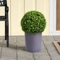 thumbnail image 1 of Better Homes & Gardens 17"H Topiary  Outdoor Round Decor with Solar Powered Warm White LED Lights Murraya Exotic, 1 of 8
