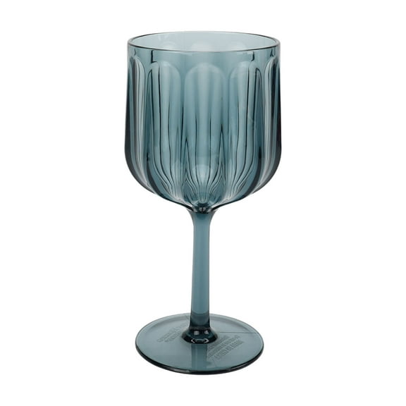 Better Homes & Gardens 17-Ounce Tritan Plastic Stemmed Wine Glass, Blue