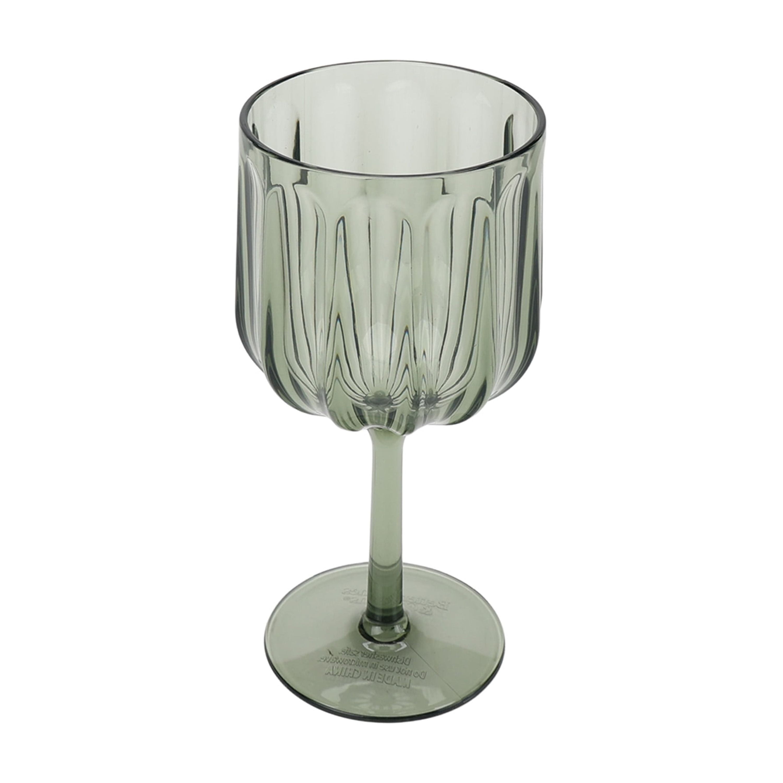 Better Homes & Gardens 17-Ounce Tritan Plastic Stemmed Wine Glass, Green - Walmart.com