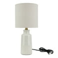 thumbnail image 1 of Better Homes & Gardens 17" Reactive Glaze Ceramic Table Lamp with Off-White Shade, 1 of 6