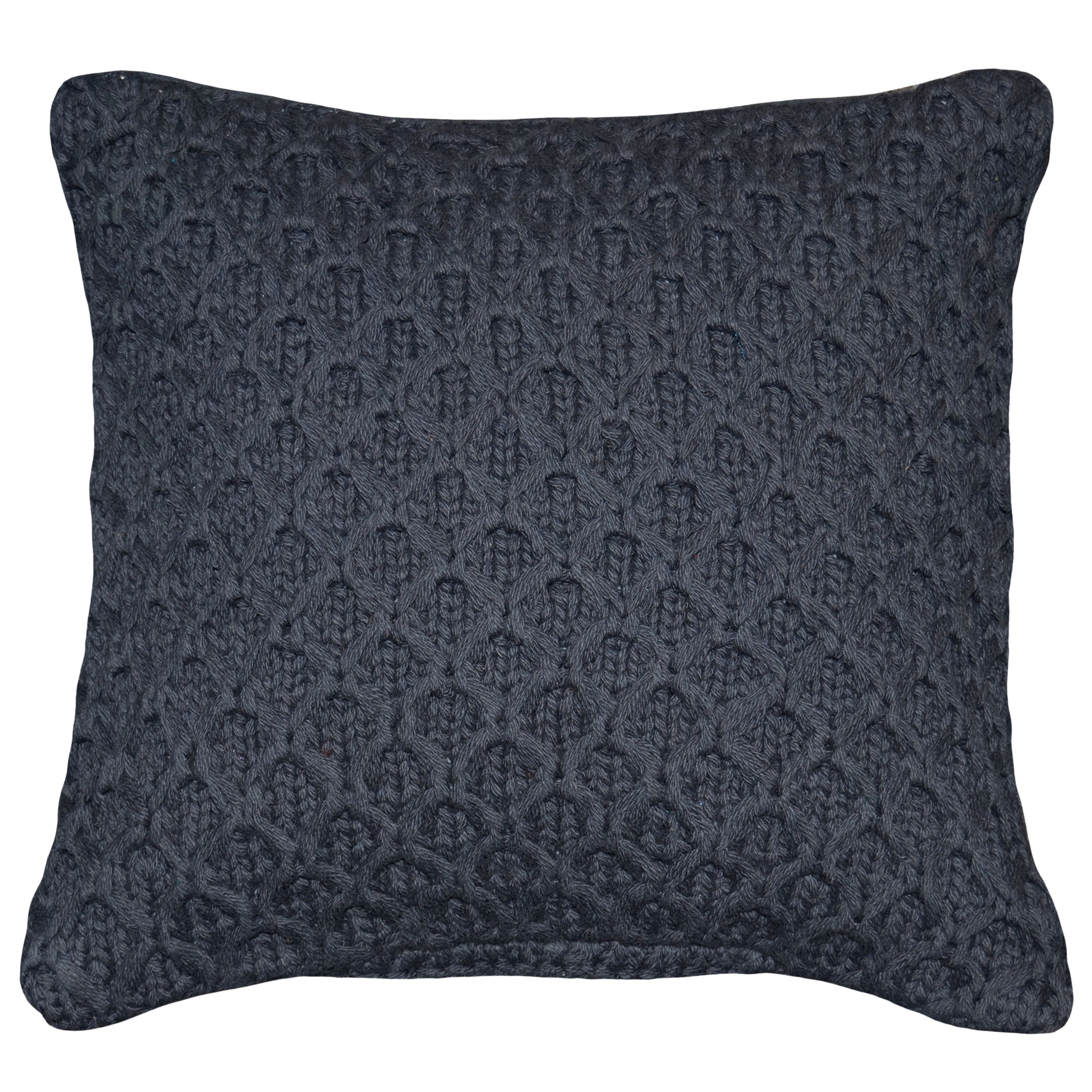 Better Homes & Gardens 17" x 17" Dark Gray & Blue Sweater Knit ...