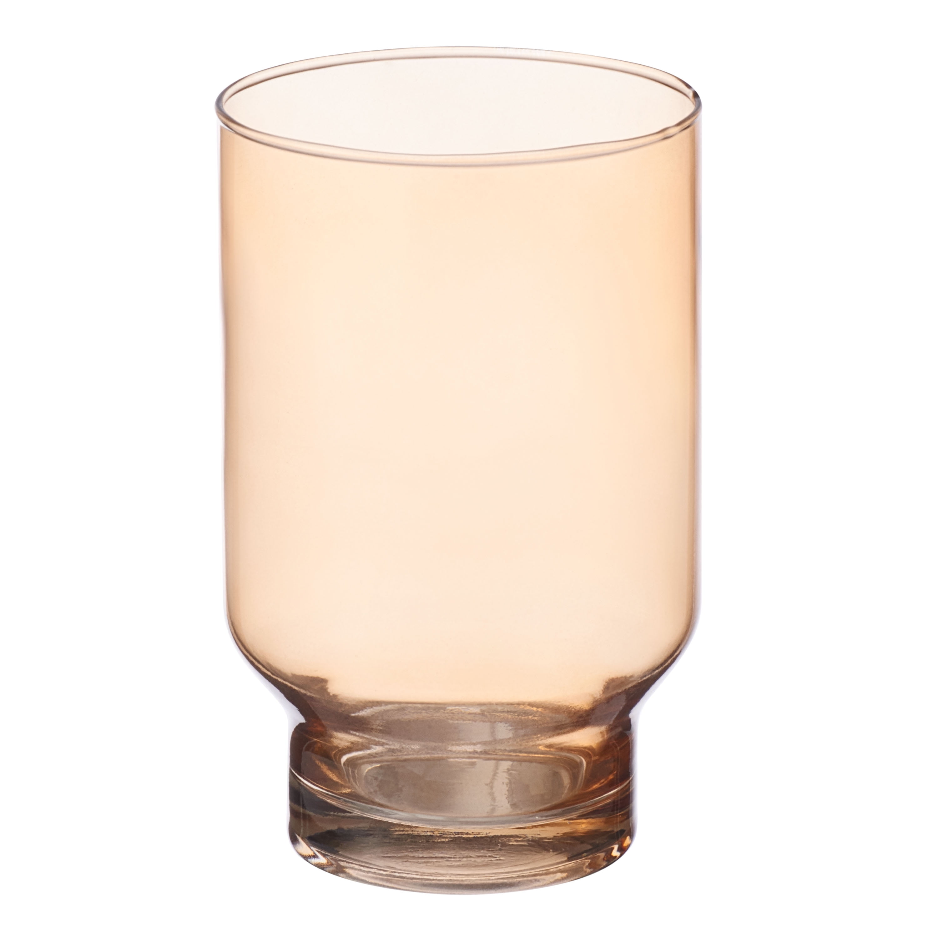 Better Homes & Gardens 17 fl oz Pedestal Glass, Amber
