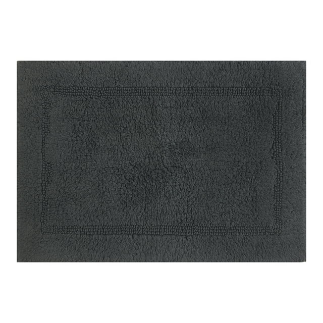 Better Homes & Gardens 17x24" Grey Shadow Cotton Reversible Bath Rug
