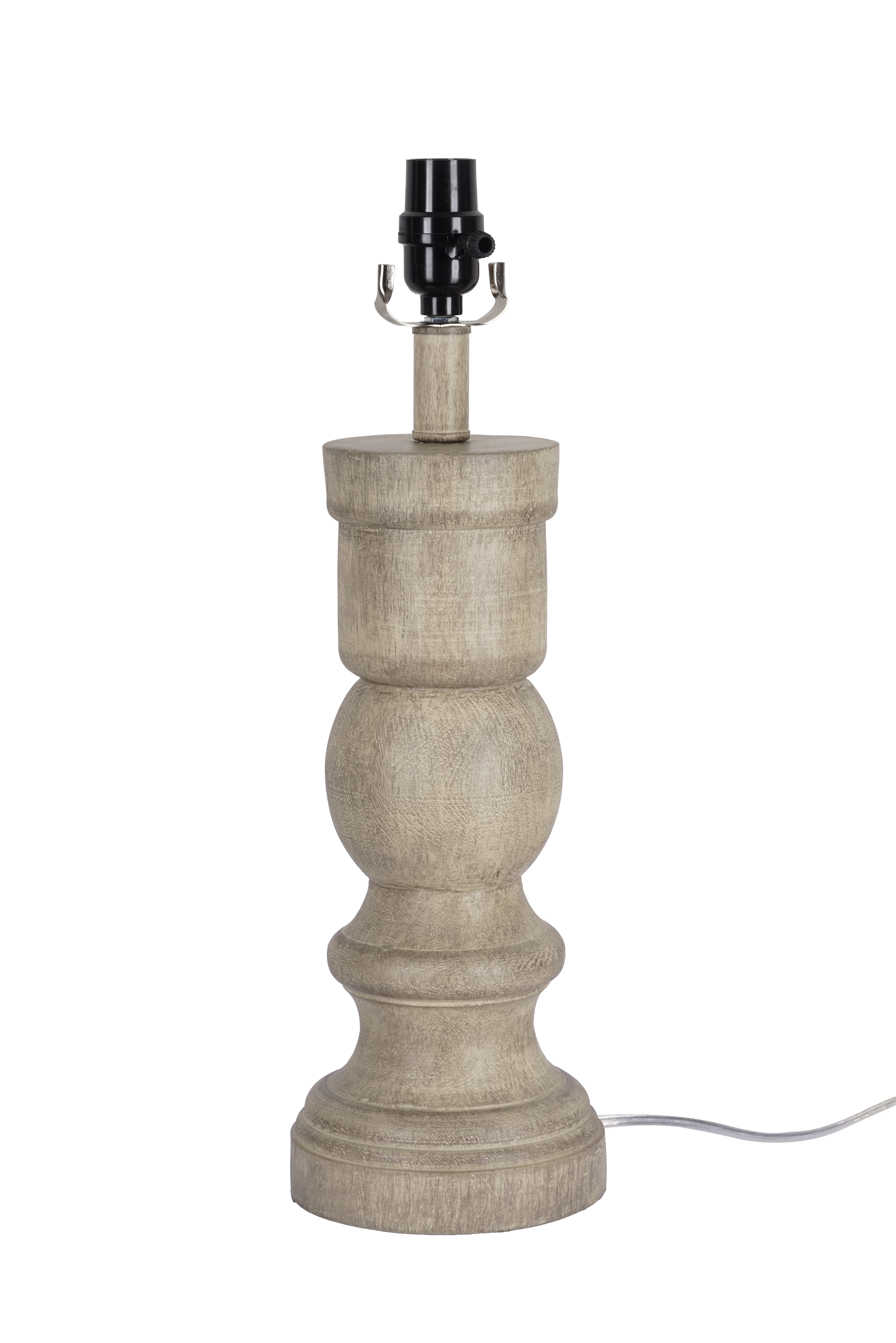 Better Homes & Gardens 18.75"H Weathered Wood-Look Lamp Base