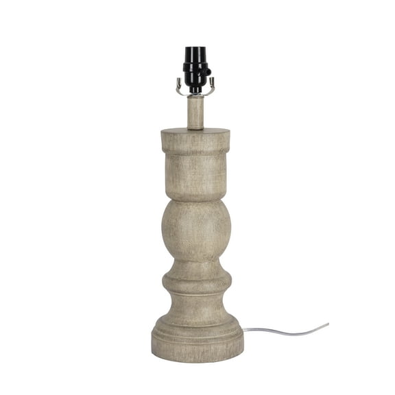 Better Homes & Gardens 18.75"H Weathered Wood-Look Lamp Base