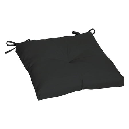 Better Homes & Gardens 18"D x 19"W Black Rectangle Outdoor Seat Pad (1 Pack)