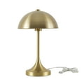 thumbnail image 1 of Better Homes & Gardens 18" Modern Dome Touch On/Off Table Lamp, Brass, 1 of 8