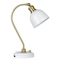 thumbnail image 1 of Better Homes & Gardens 18" White and Gold Desk Lamp, Modern Design, 1 of 7