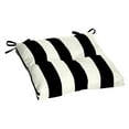 Better Homes & Gardens 18" x 19" Black Stripe Outdoor Seat Cushion, 1