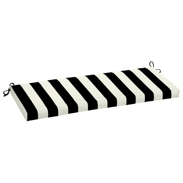 Better Homes & Gardens 18" x 48" Black Stripe Rectangle Outdoor Bench