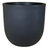 Better Homes & Gardens 18in Mosswood Resin Planter, Matte Black