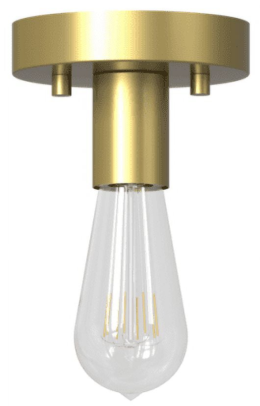 Better Homes & Gardens 1Light Flush Mount, Burnished Brass, Bulb Not Included